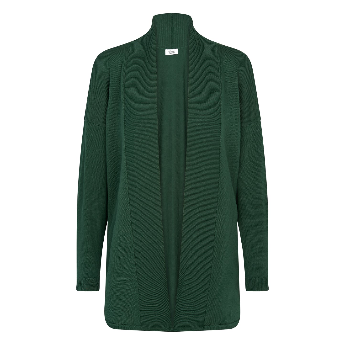 Produktfoto Baumwollcardigan CARLA Vorderansicht in der Farbe dark green