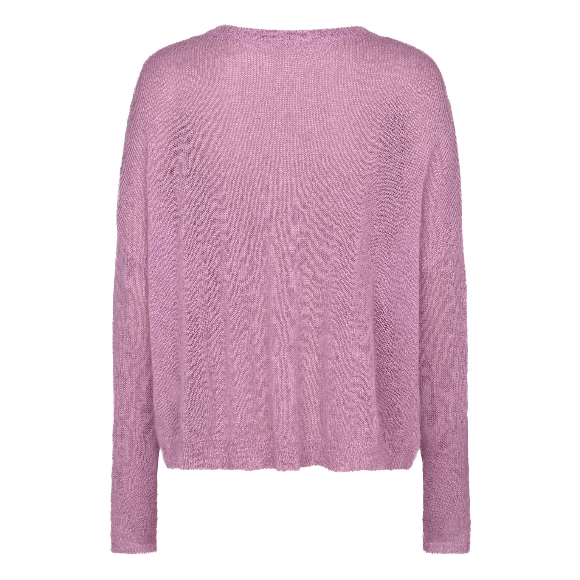 Mohair Pullover RIKKI Rueckansicht   Produktfoto in der Farbe summer rose