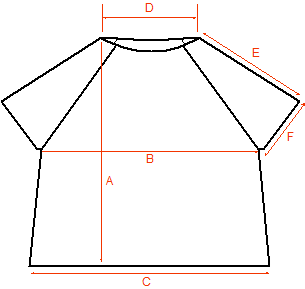 Zeichnung Vorderansicht für Mohair Seide Shirt PAULINA handgefertigt
